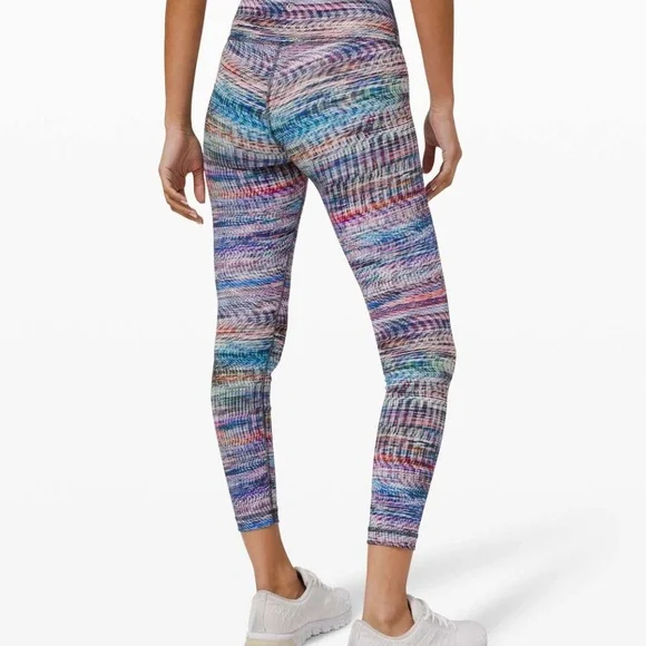Lululemon Wunder Train High-Rise Tight 25" Digital Oasis White Multi Size - Picture 10 of 10